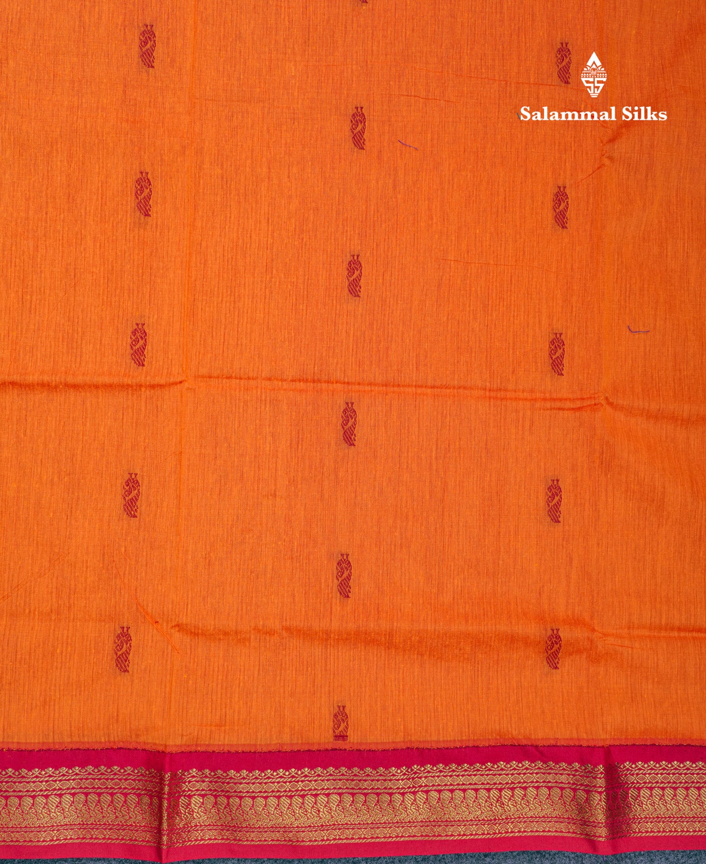 Beautiful Mango Yellow Kalyani Cotton Saree With Contrast Maroon Blouse