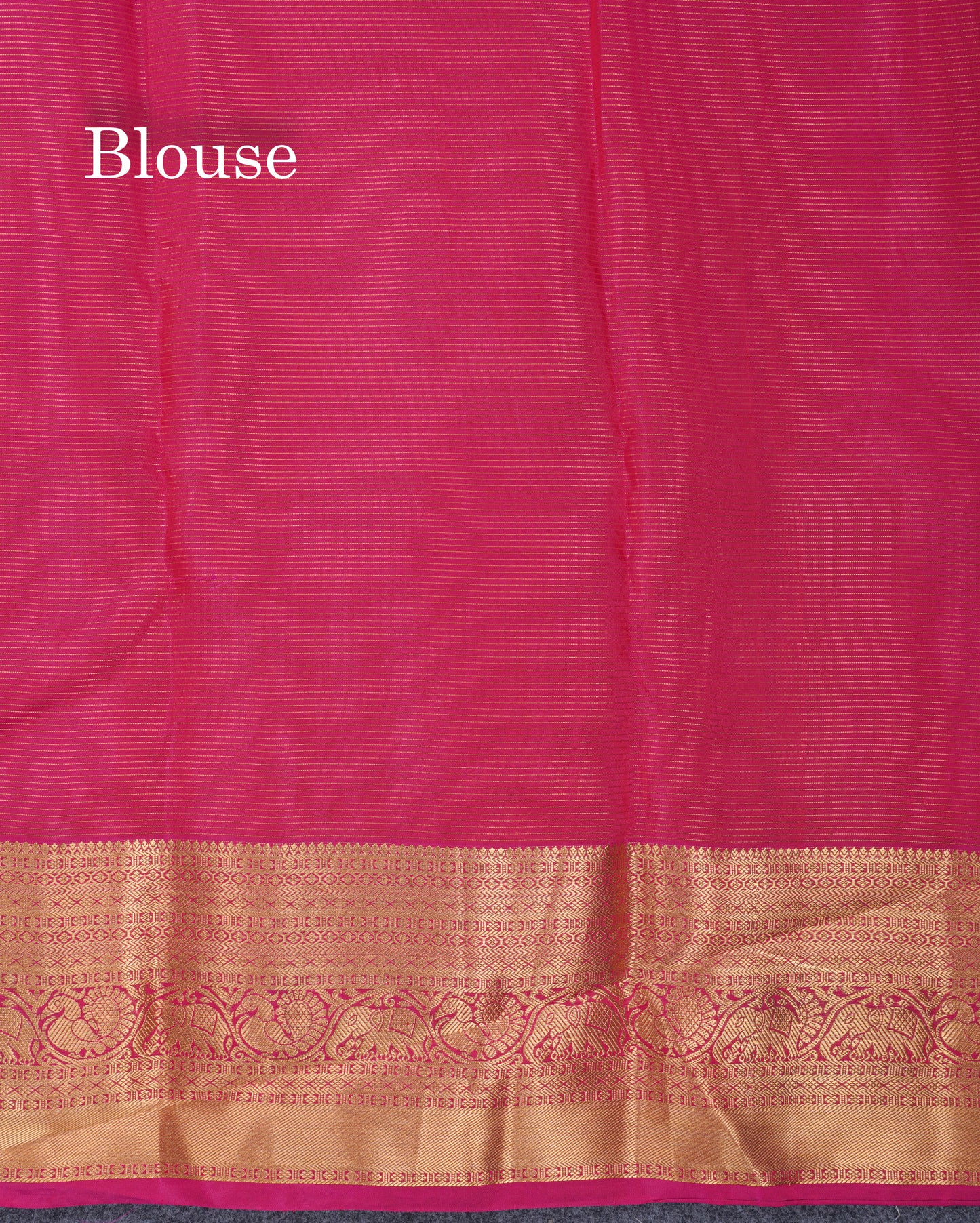Bottle Green Vaira Oosi With Butta Puremix Silk Saree With Contrast Magenta Traditional Border