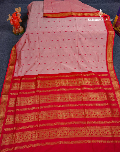 Beautiful Blue Kalyani Cotton Saree With Contrast Dark Maroon Blouse
