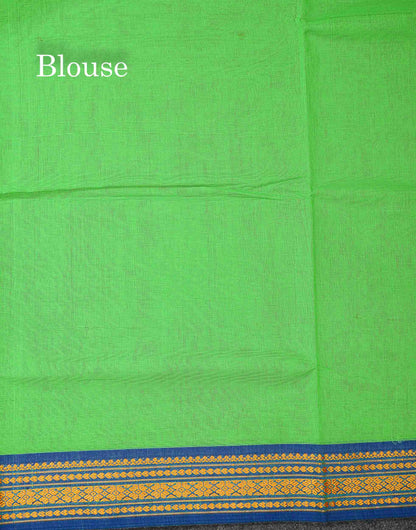 Beautiful Mango Yellow Plain Pure Cotton Saree With Contrast Dual Tone Green Traditional Border