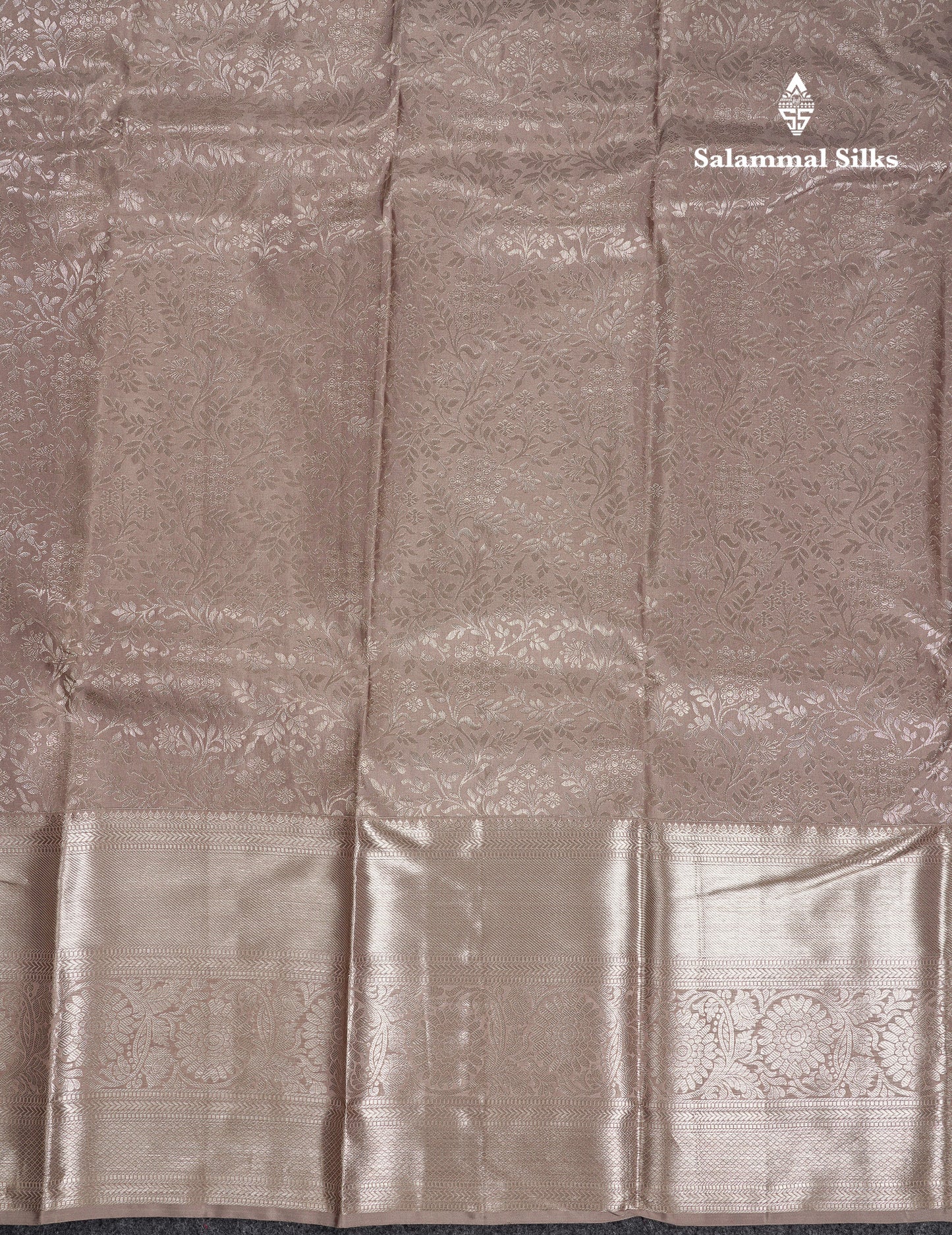 Beautiful Chocolate Bridal Pure Kanjivaram Silk Saree With Traditional Evening Morning Border