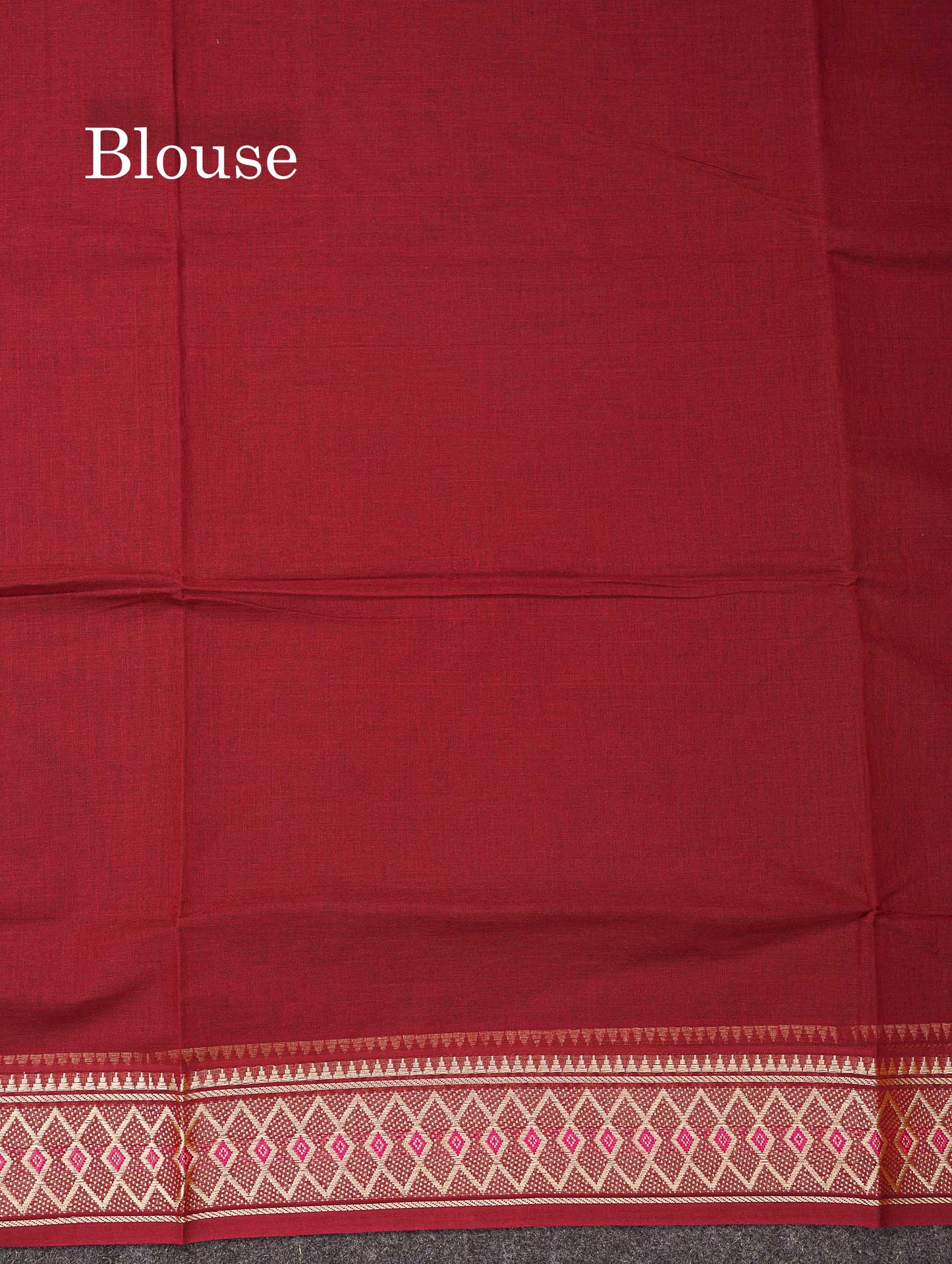 Beautiful Orange Plain Pure Cotton Saree With Traditional Border