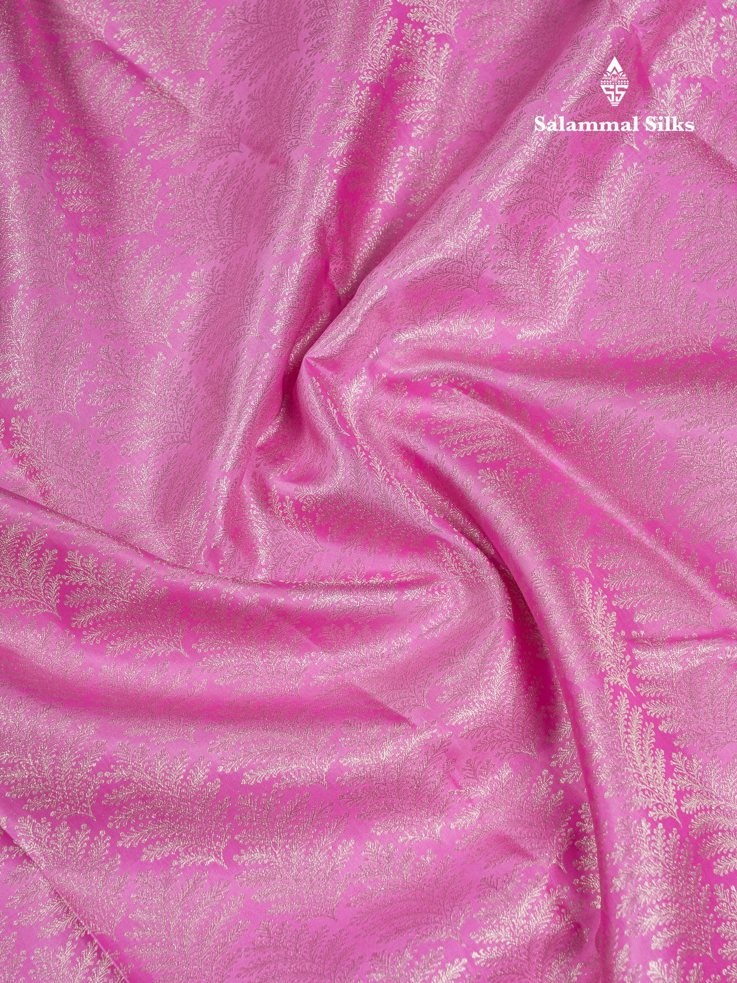 Beautiful Light Pink Bridal Pure Kanjivaram Silk Saree With Traditional Evening Morning Border
