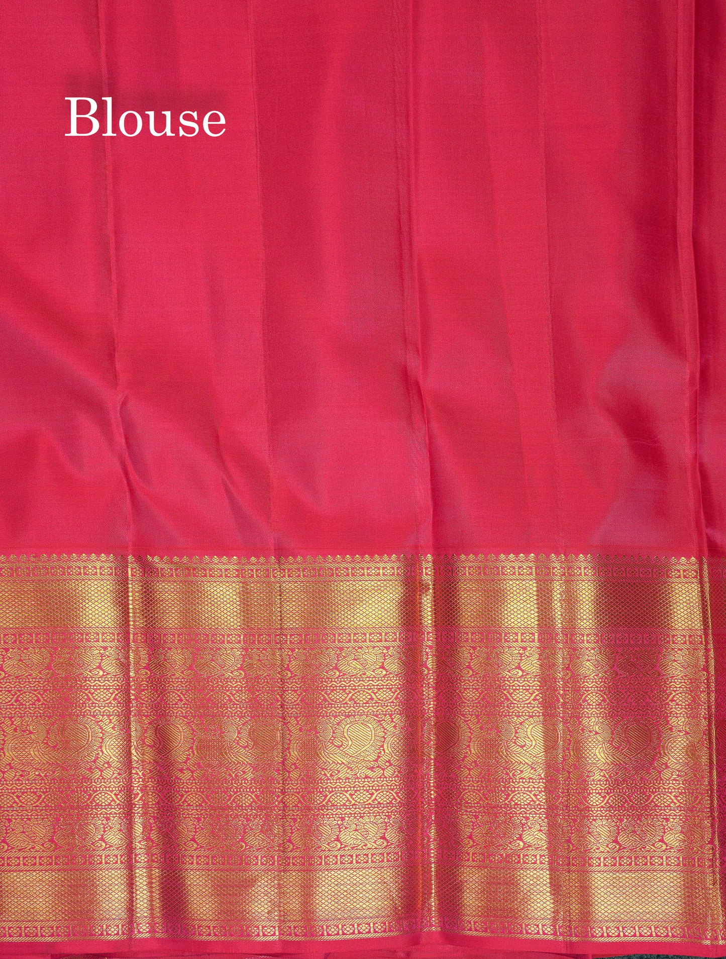 Beautiful Light Rexona Bridal Pure Kanjivaram Silk Saree With Contrast Redish Pink Traditional Evening Morning Border
