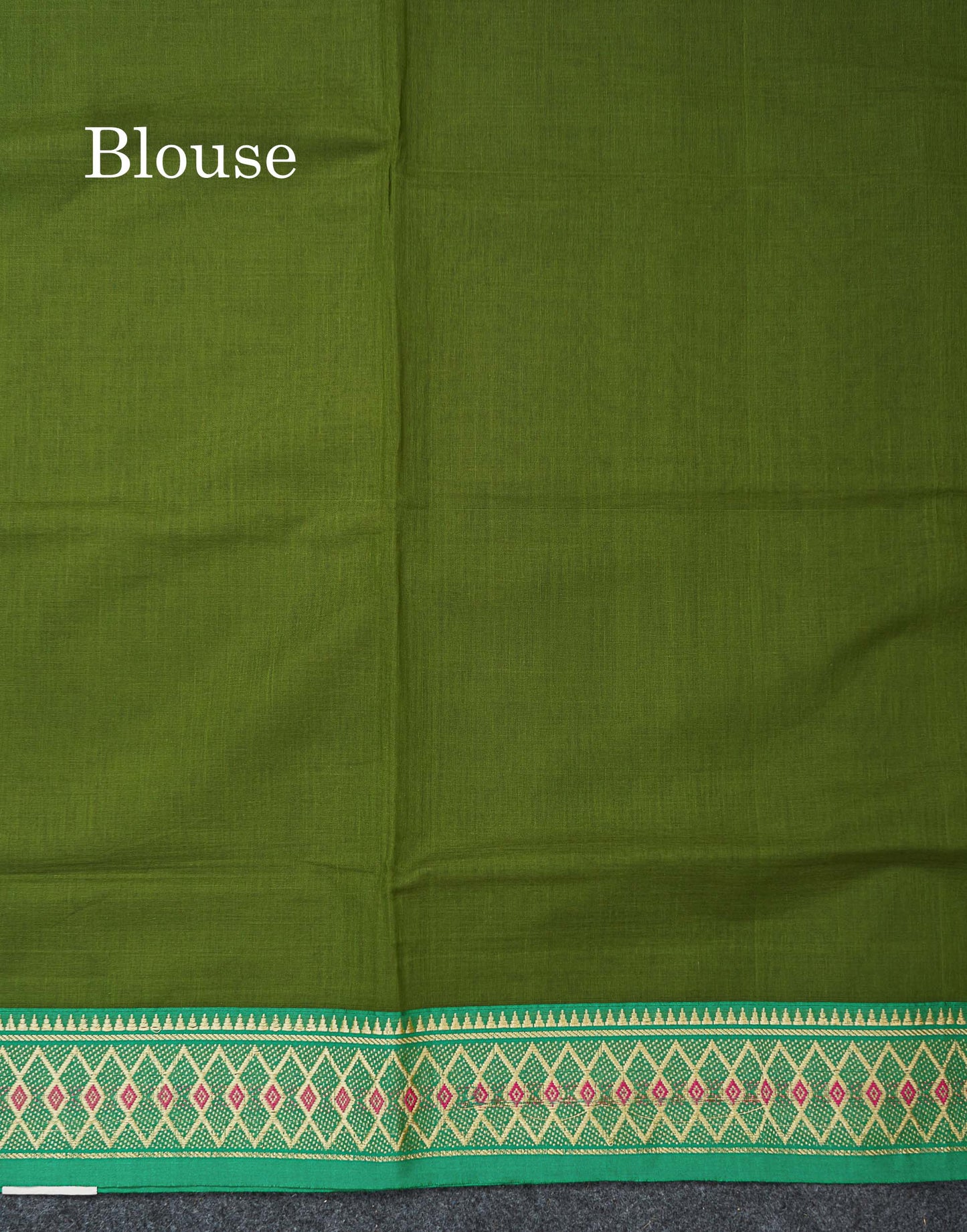 Beautiful Orange Plain Pure Cotton Saree With Traditional Border