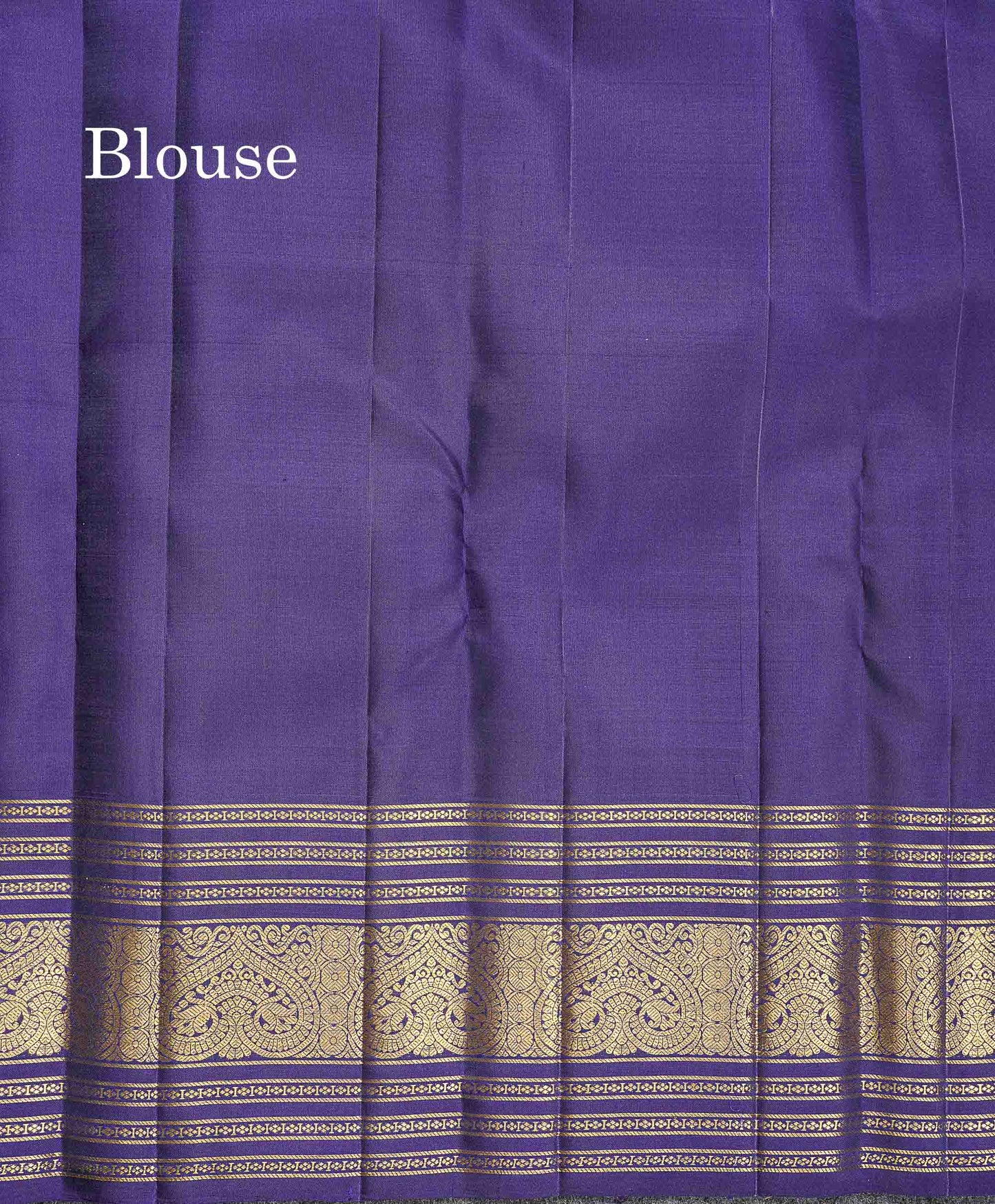 2G Zari Kanjivaram Silk Saree - Magenta Colour Body Zari Butta With Navy Blue Border