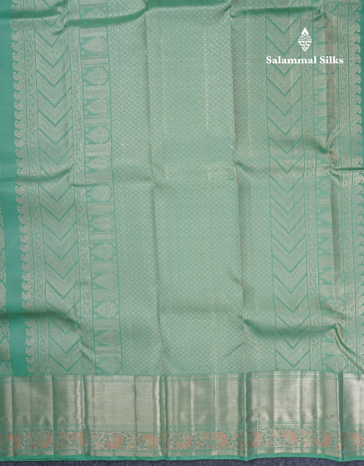 Beautiful Elaichi Green Bridal Pure Kanjivaram Silk Saree With Self Border