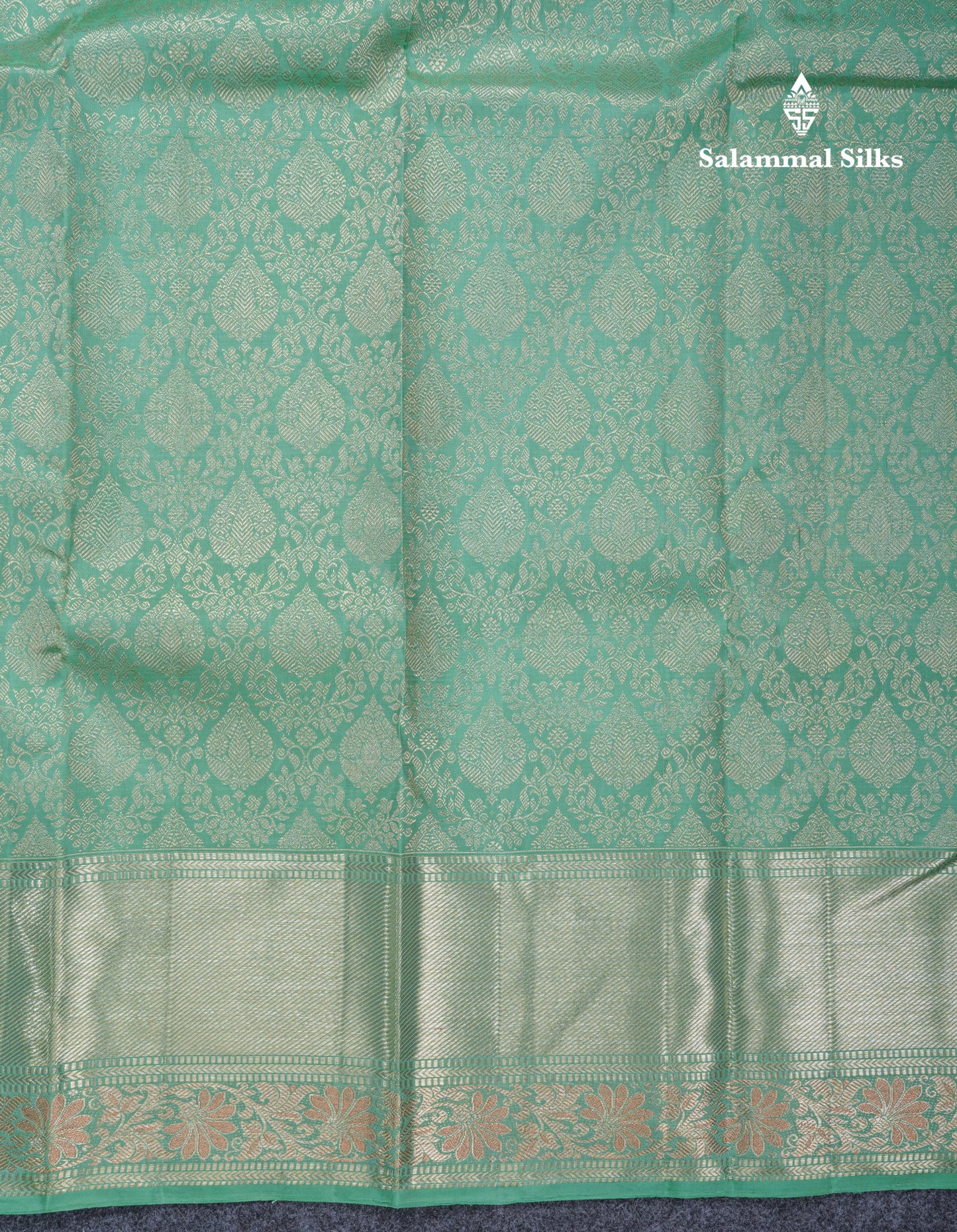 Beautiful Elaichi Green Bridal Pure Kanjivaram Silk Saree With Self Border