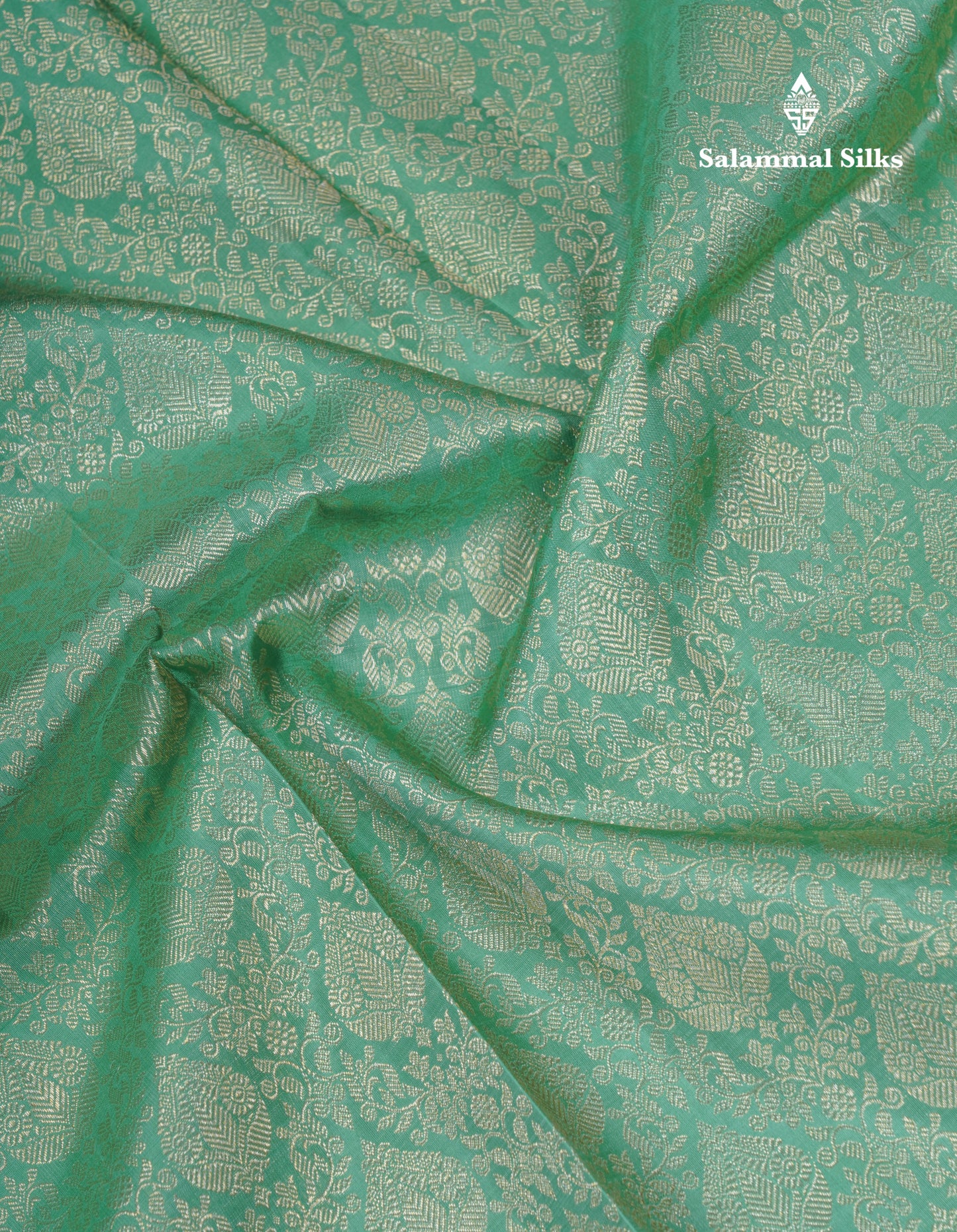 Beautiful Elaichi Green Bridal Pure Kanjivaram Silk Saree With Self Border