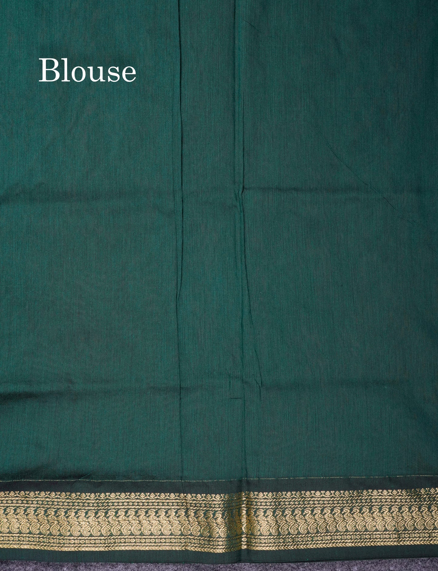 Beautiful Sandal Kalyani Cotton Saree With Contrast Bottle Green Blouse
