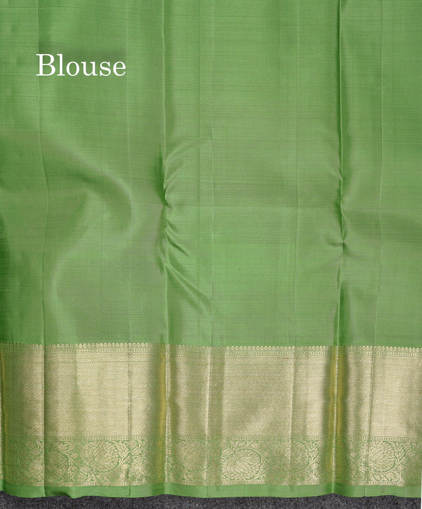 Beautiful Light Green Bridal Pure Kanjivaram Silk Saree With Traditional Border