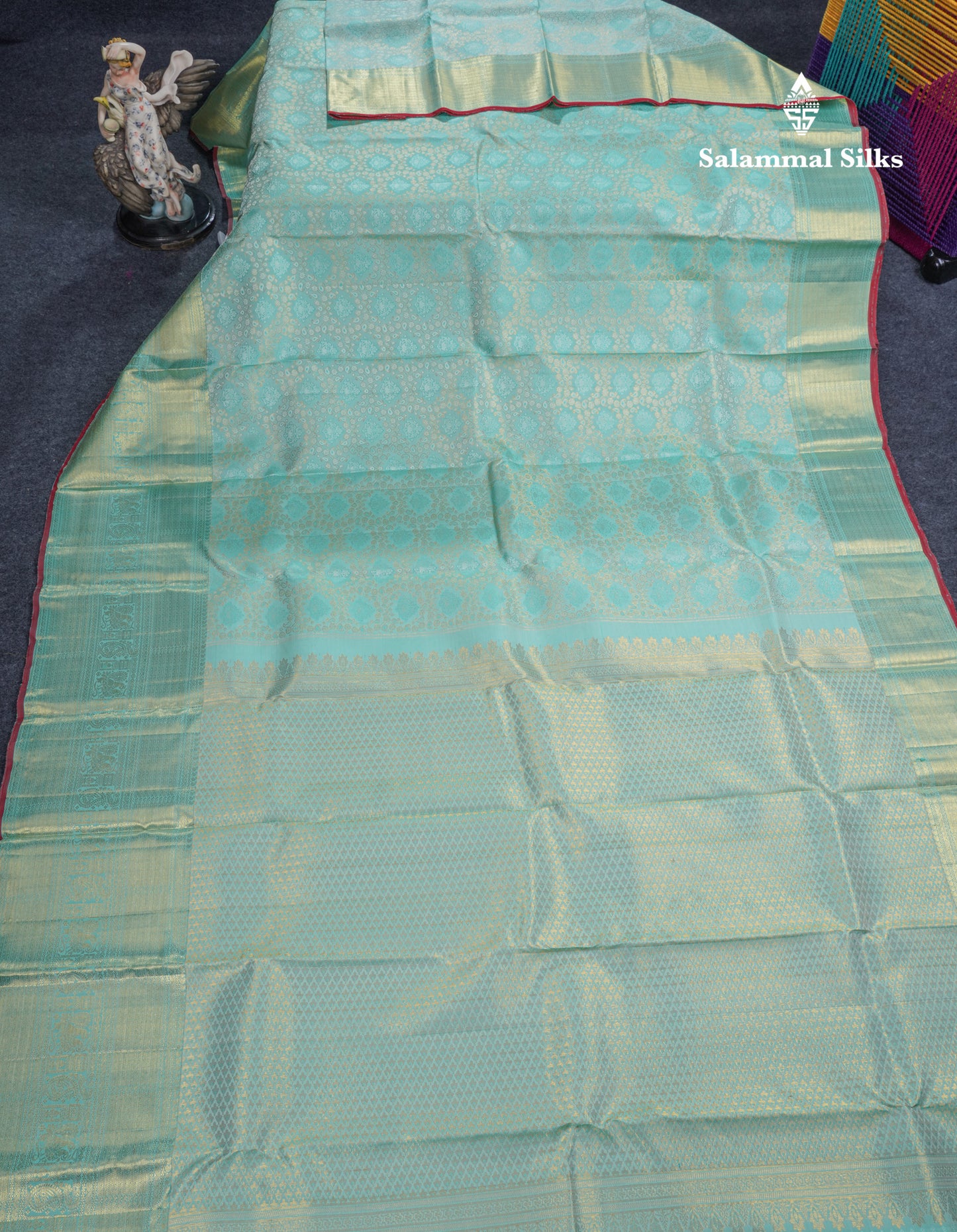 Beautiful Rexona Bridal Pure Kanjivaram Silk Saree With Traditional Evening Morning Border