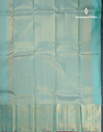 Beautiful Rexona Bridal Pure Kanjivaram Silk Saree With Traditional Evening Morning Border