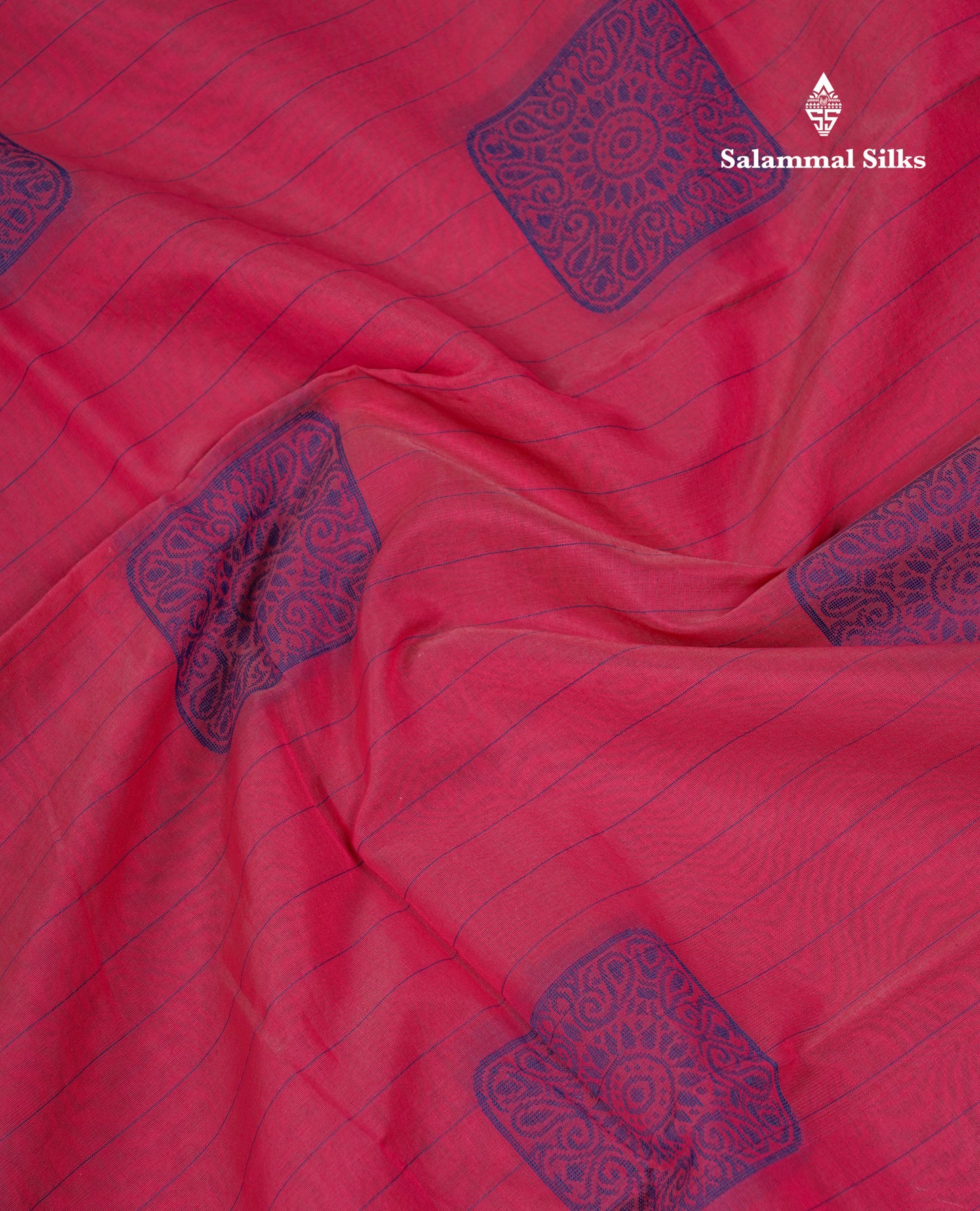 Beautiful Light Peach Fancy Kora Cotton Saree With Contrast Parrot Green Blouse