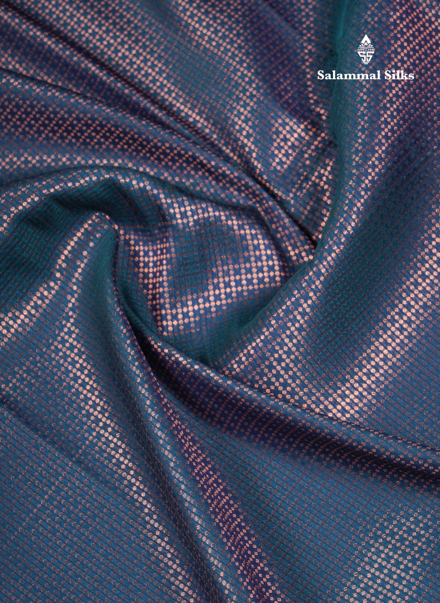 Beautiful Dual Tone Peacock Blue Semi Soft Silk Saree With Traditional Evening Morning Border