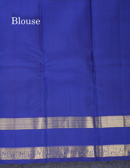 Rani Pink Pure Kanjivaram Silk Saree With Traditional Rettapet Border
