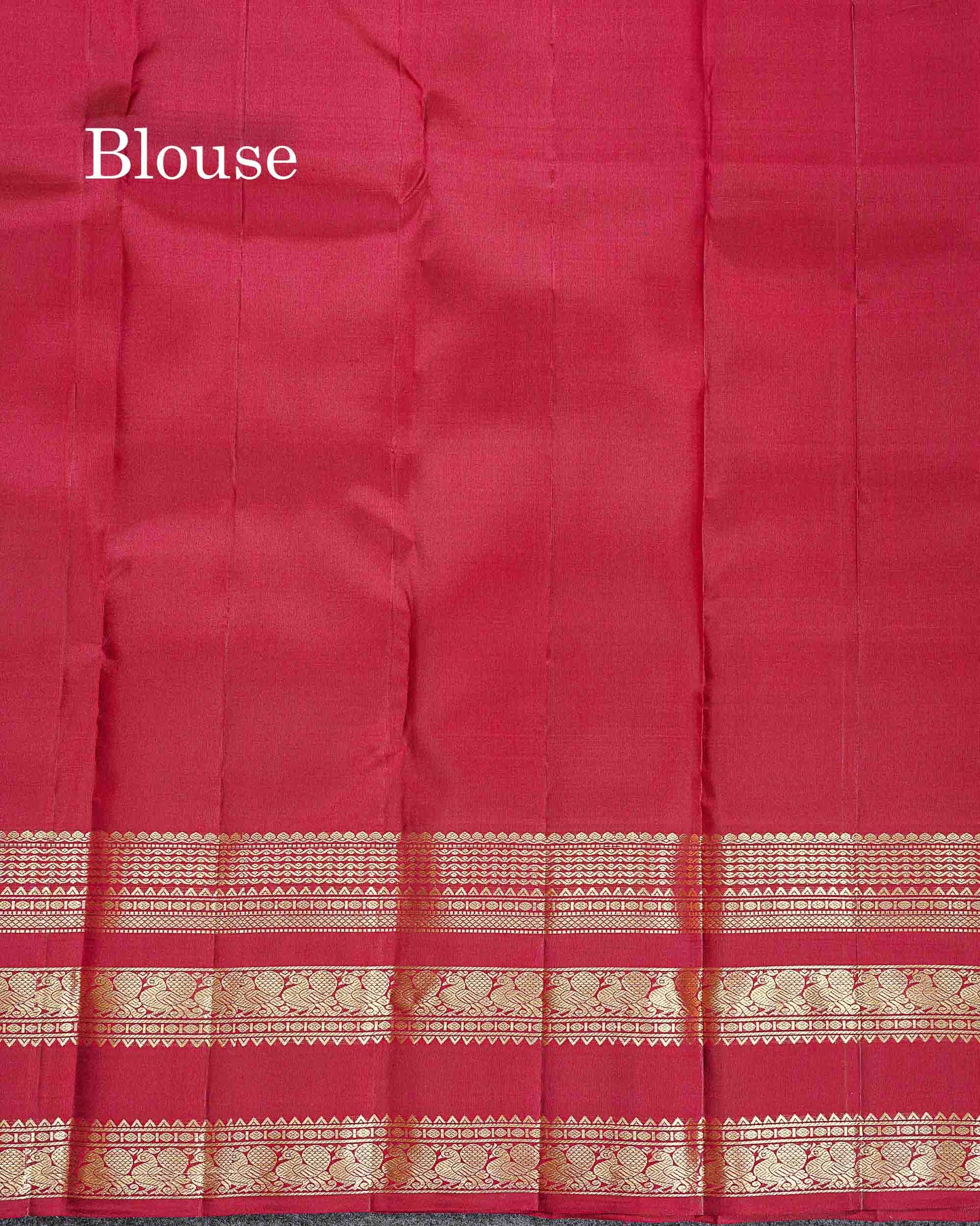 Pure Kanjivaram Silk Saree - Rust Orange Colour Body Zari Butta With Contrast Maroon Gap Border