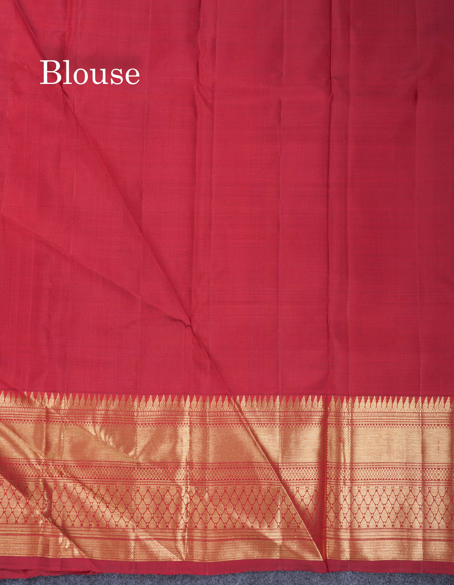 Dual Tone Pinkish Peach Pure Kanjivaram Silk Saree With Contrast Maroon Traditional Border