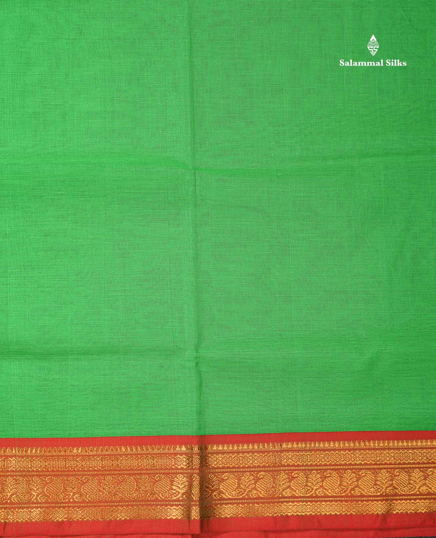 Beautiful Bottle Green Plain Pure Cotton Saree With Contrast Redish Maroon Traditional Border