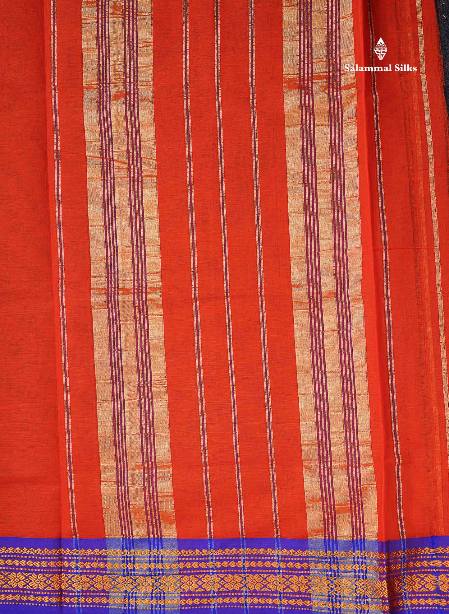Beautiful Mango Yellow Plain Pure Cotton Saree With Contrast Dual Tone Green Traditional Border