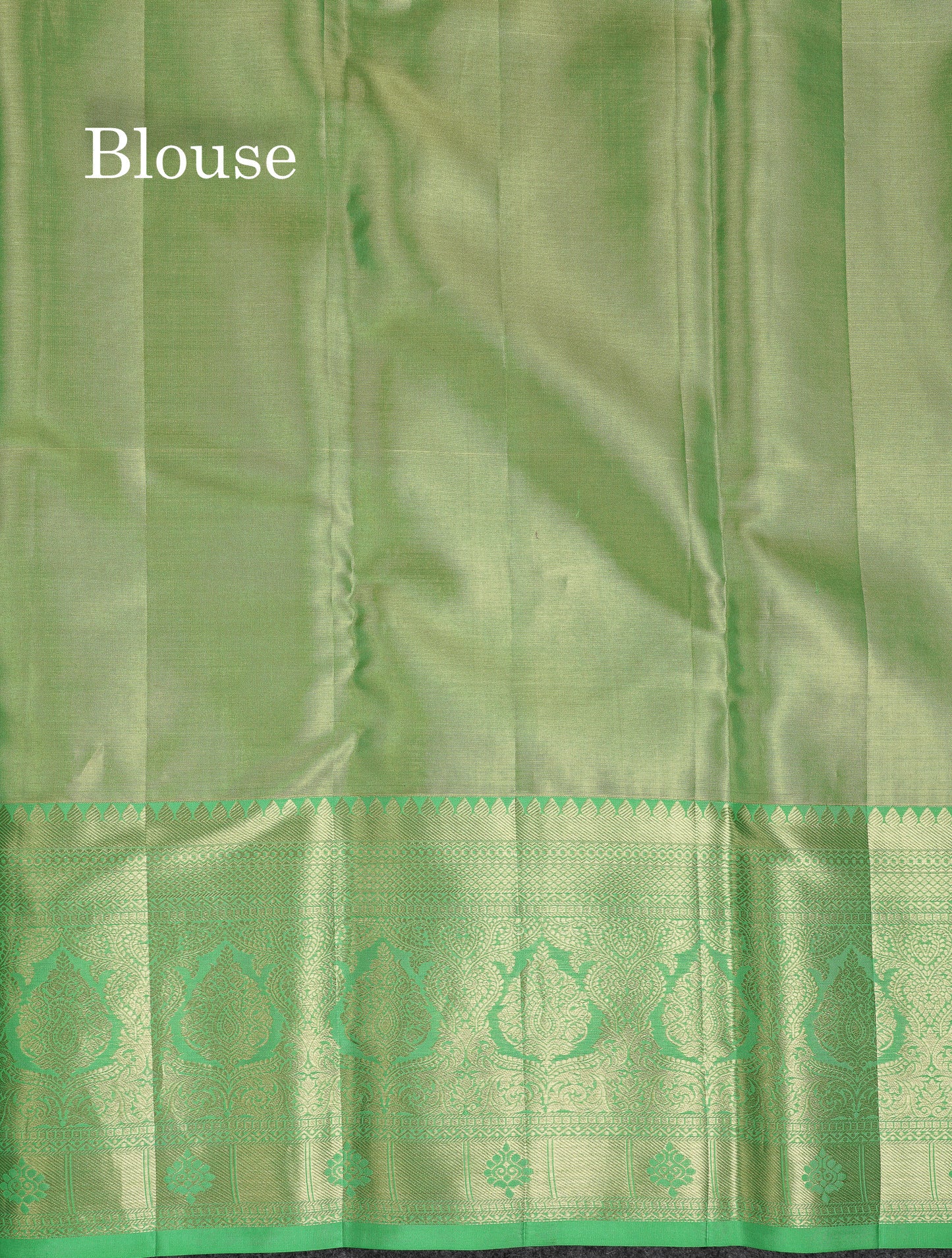Beautiful Light Green Tissue Bridal Pure Kanjivaram Silk Saree With Contrast Rexona Green Traditional Evening Morning Border