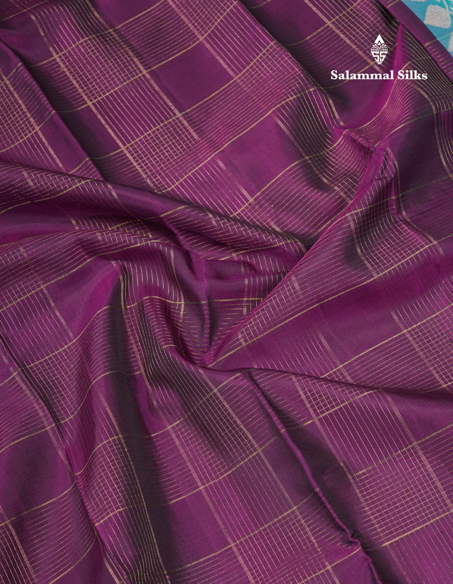 Magenta Fancy Pure Kanjivaram Silk Saree With Contrast Rexona Blouse