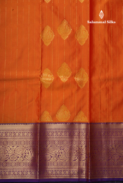 Mango Yellow Semi Silk Saree With Contrast Magenta Border