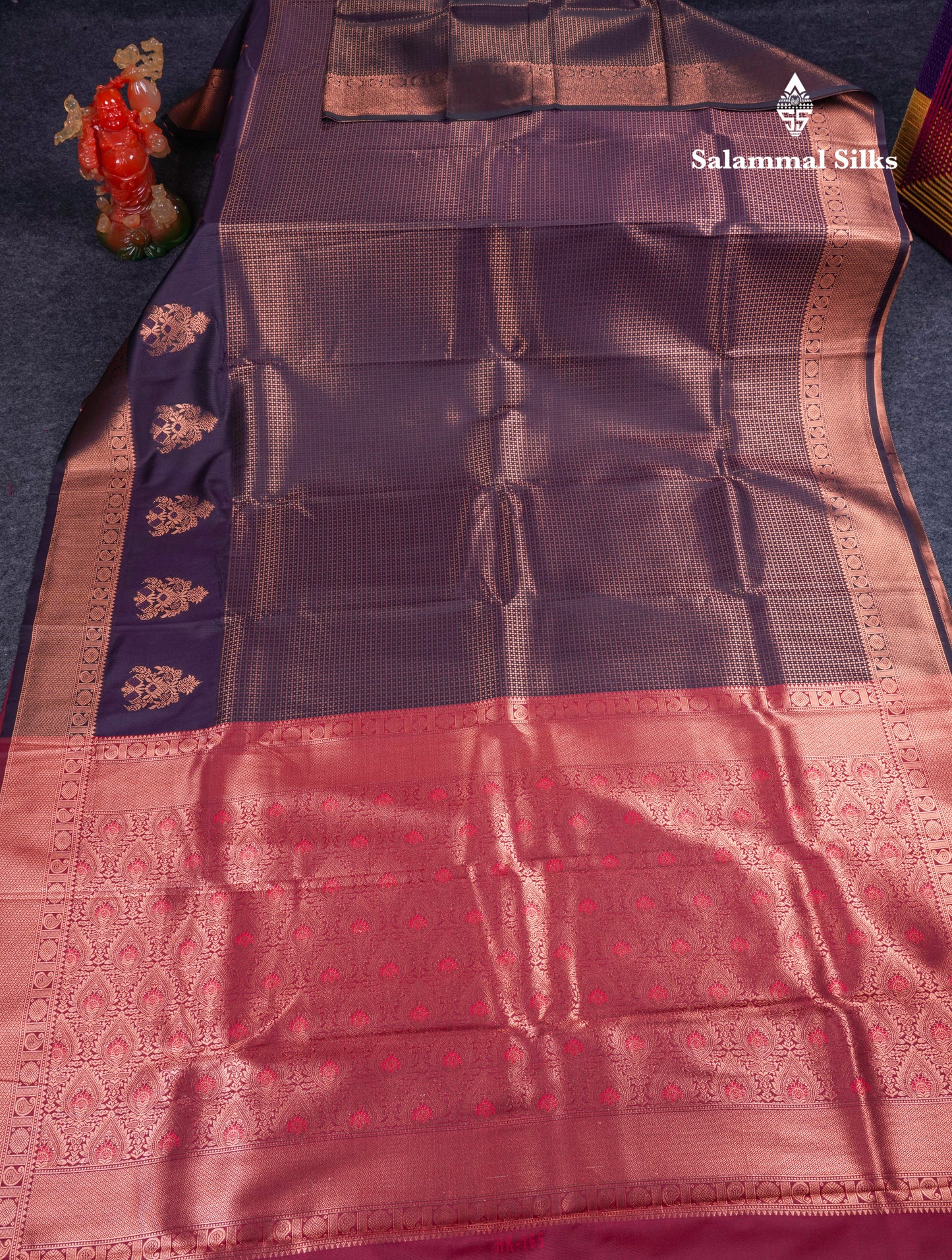 Beautiful Dual Tone Peacock Blue Semi Soft Silk Saree With Traditional Evening Morning Border