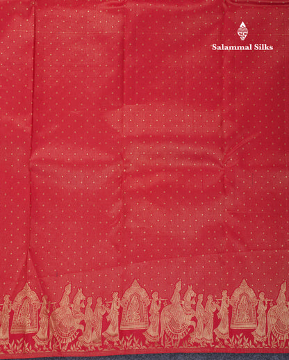 Beautiful Reddish Maroon Pure Kanjivaram Silk Saree With Traditional Pallaku Border