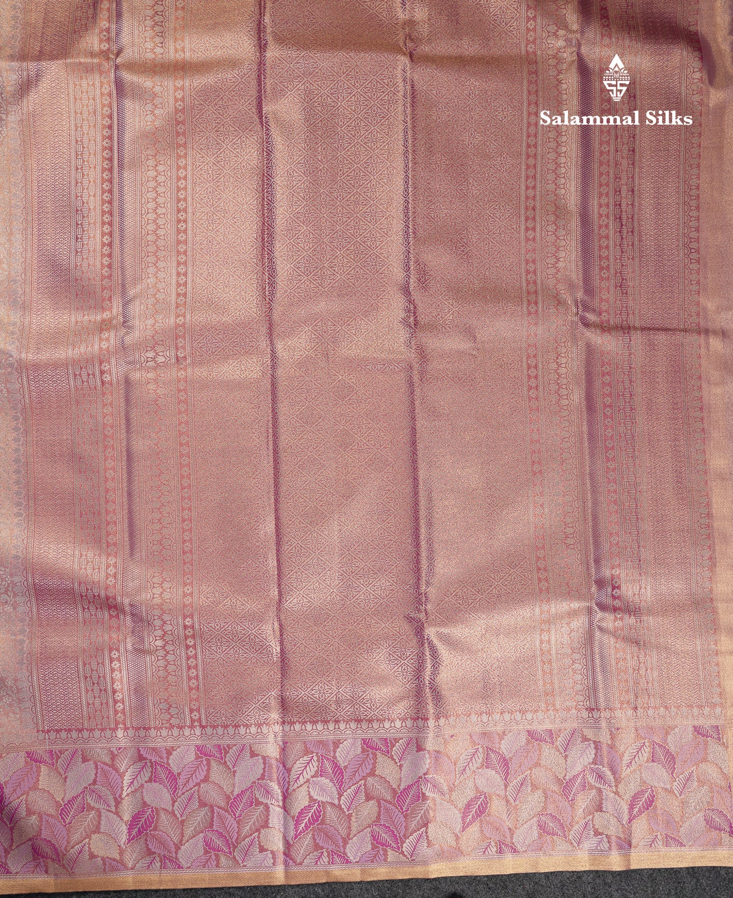 Beautiful Light Lavender Tissue Silk Mix Saree With Fancy Border