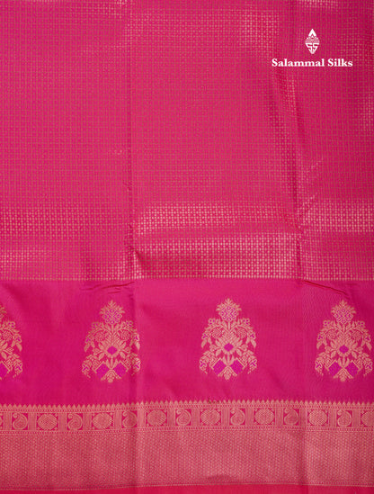 Beautiful Dual Tone Peacock Blue Semi Soft Silk Saree With Traditional Evening Morning Border