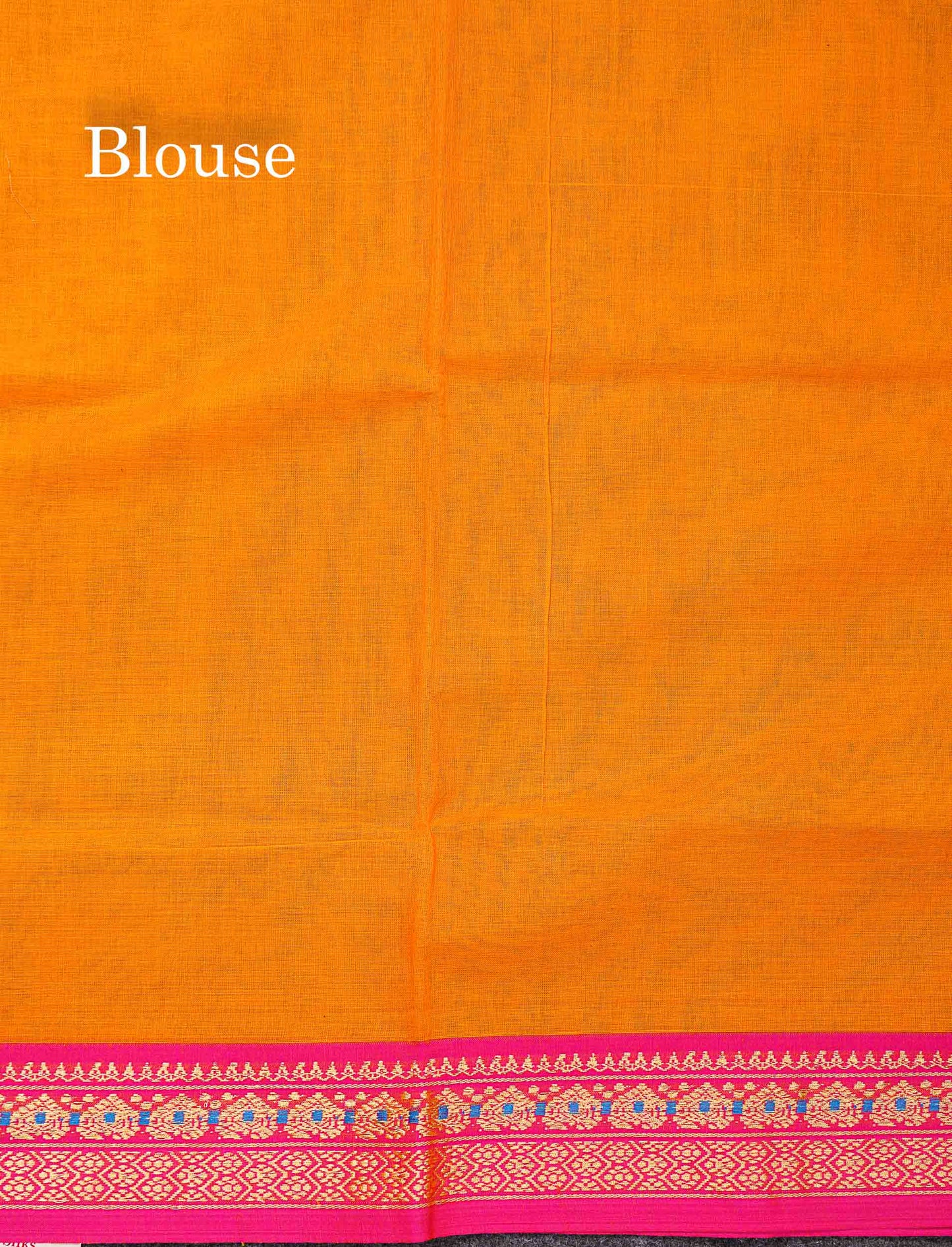 Beautiful Chilly Red Plain Pure Cotton Saree With Contrast Violet Menakari Traditional Border