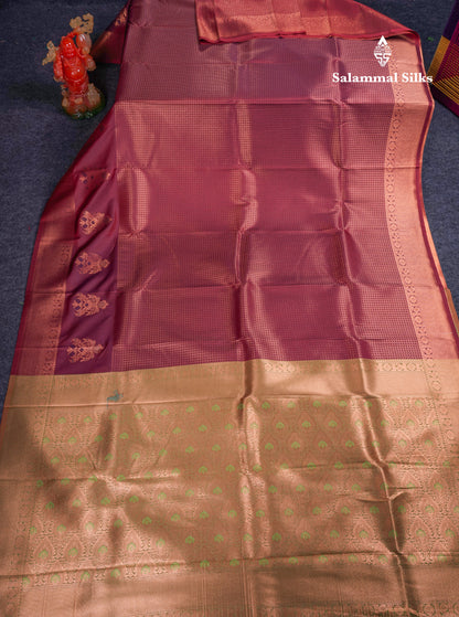 Beautiful Dual Tone Peacock Blue Semi Soft Silk Saree With Traditional Evening Morning Border