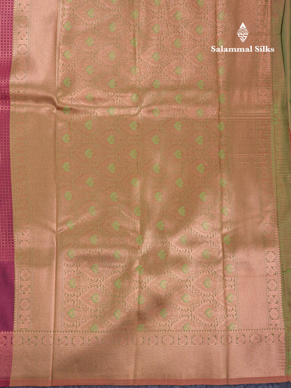 Beautiful Dual Tone Peacock Blue Semi Soft Silk Saree With Traditional Evening Morning Border