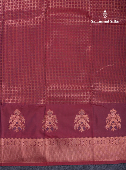 Beautiful Dual Tone Peacock Blue Semi Soft Silk Saree With Traditional Evening Morning Border