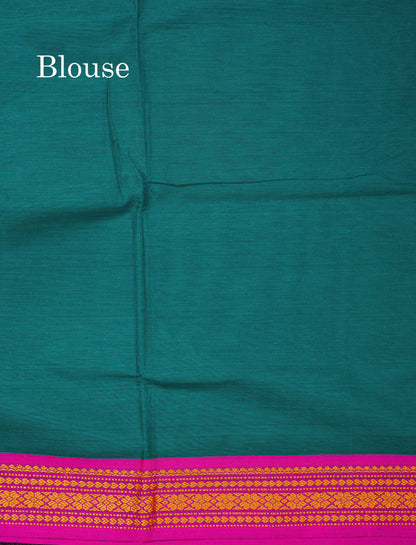 Beautiful Mango Yellow Plain Pure Cotton Saree With Contrast Dual Tone Green Traditional Border