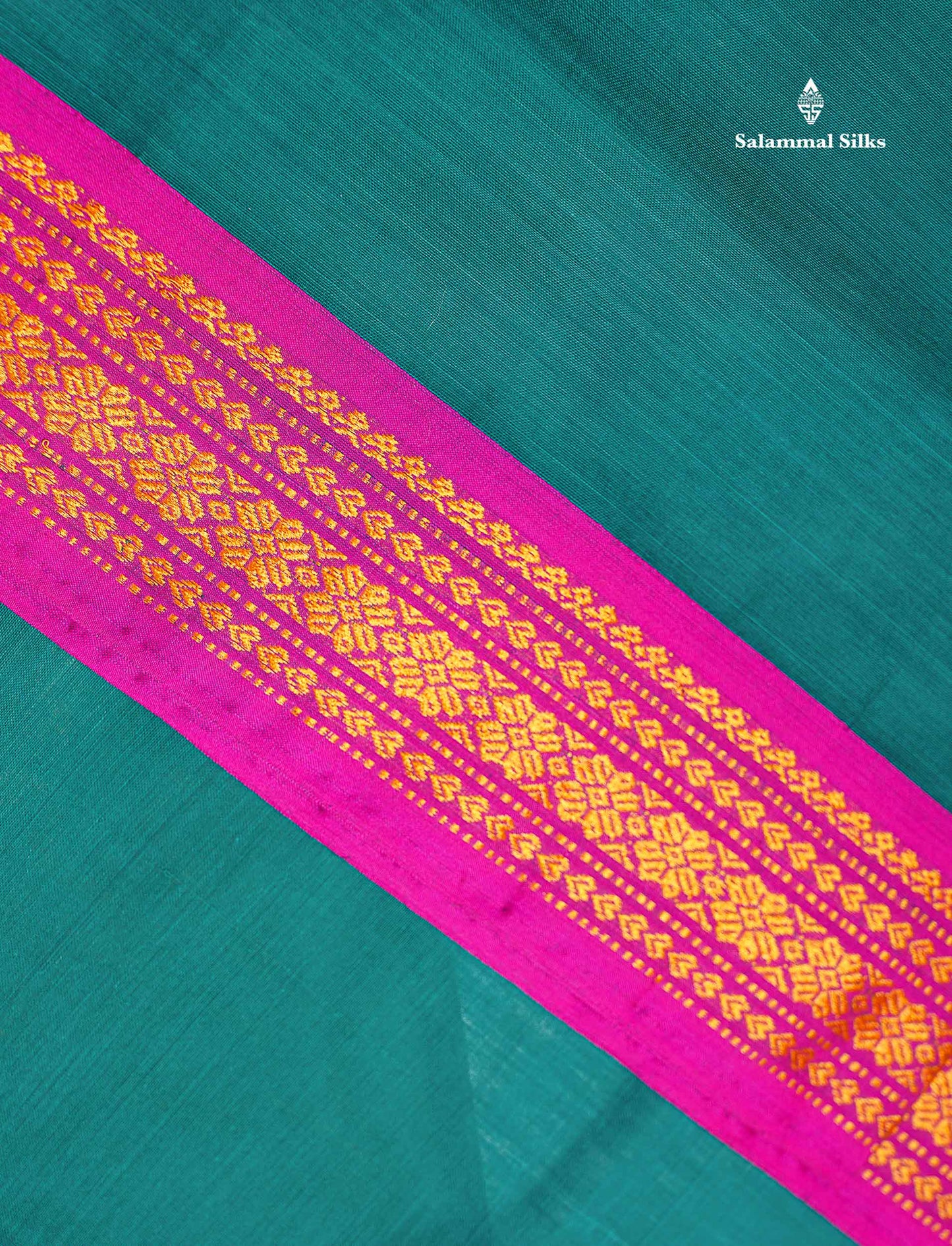 Beautiful Mango Yellow Plain Pure Cotton Saree With Contrast Dual Tone Green Traditional Border
