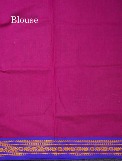 Beautiful Mango Yellow Plain Pure Cotton Saree With Contrast Dual Tone Green Traditional Border