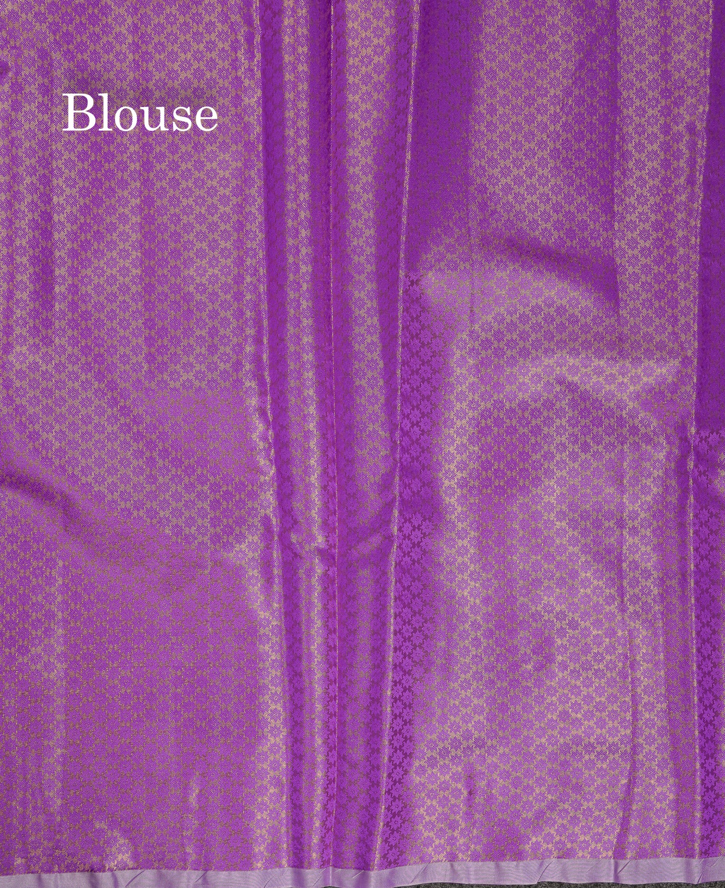 Beautiful Copper Tissue Silk Mix Saree With Contrast Violet Blouse