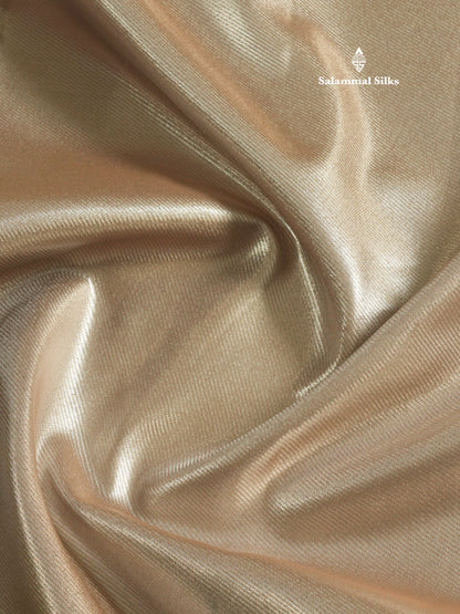 Light Pink Bridal Semi Silk Saree With Contrast Peach Evening Morning Border
