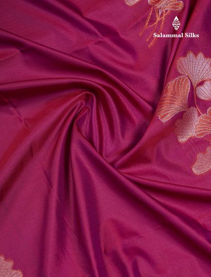 Beautiful Peacock Blue Silver And Gold Zari Meena Work Buttas Semi Soft Silk Saree With Contrast Purple Blouse