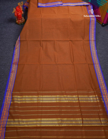 Beautiful Mango Yellow Plain Pure Cotton Saree With Contrast Dual Tone Green Traditional Border