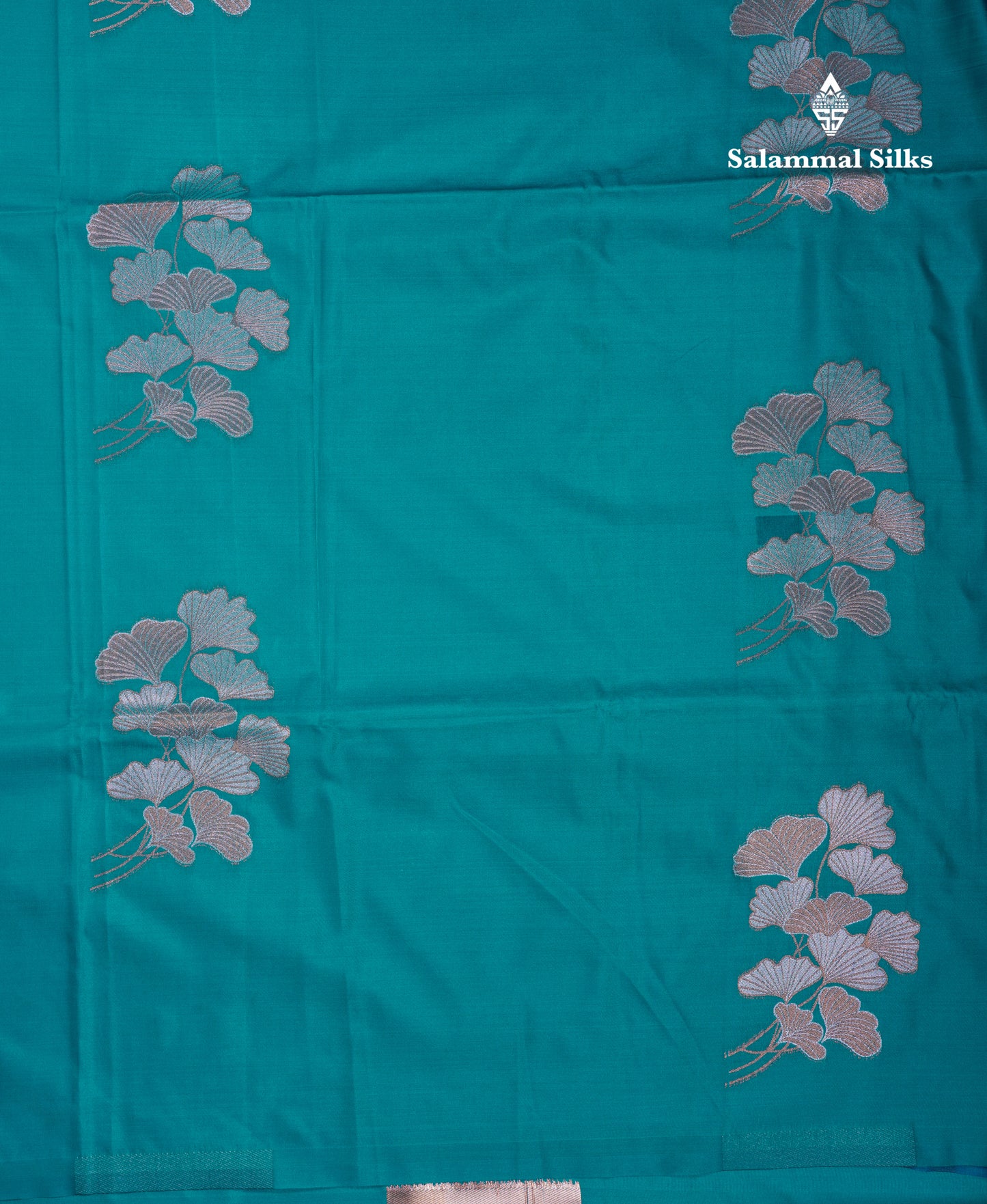 Beautiful Peacock Blue Silver And Gold Zari Meena Work Buttas Semi Soft Silk Saree With Contrast Purple Blouse