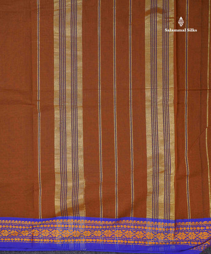 Beautiful Mango Yellow Plain Pure Cotton Saree With Contrast Dual Tone Green Traditional Border