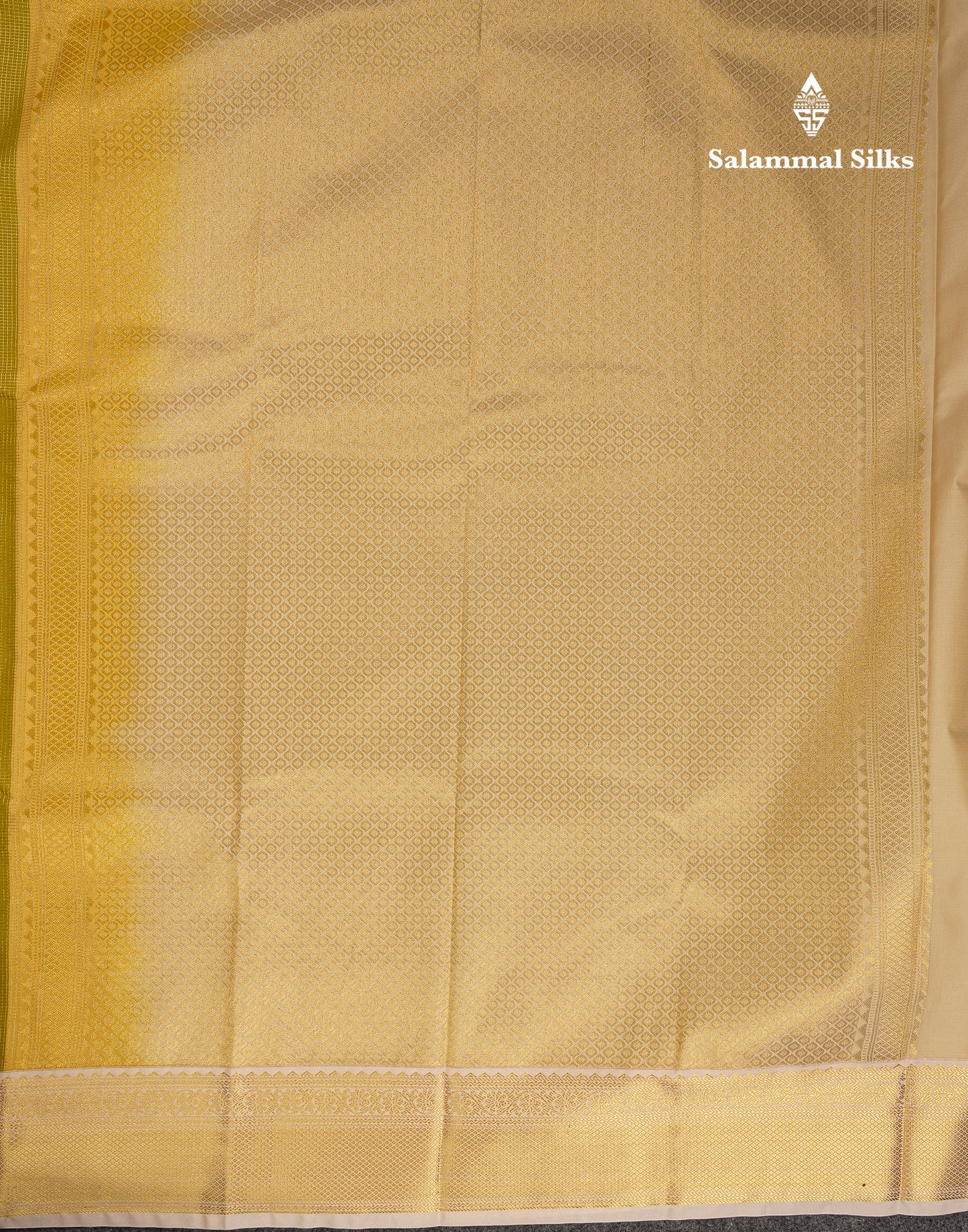 Beautiful Manthulir Yellow Tiny Checks With Butta Semi Silk Saree With Contrast Cream Sandal Traditional Border