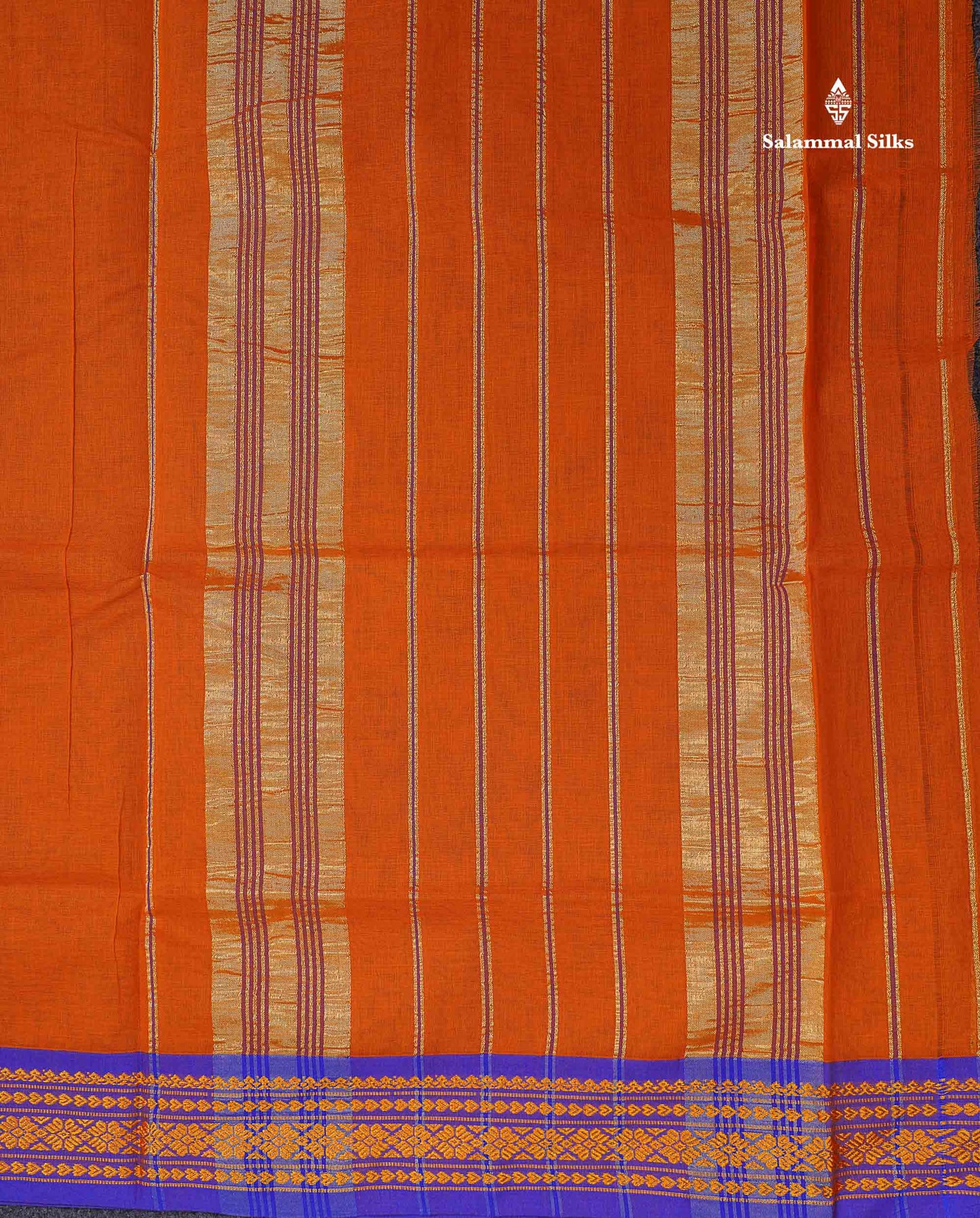 Beautiful Mango Yellow Plain Pure Cotton Saree With Contrast Dual Tone Green Traditional Border