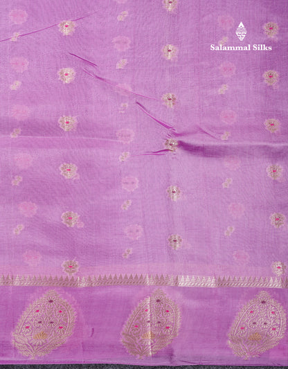 Beautiful Dark Magenta Handloom Banaras Menakari Work Raw Mango Silk Saree With Fancy Border