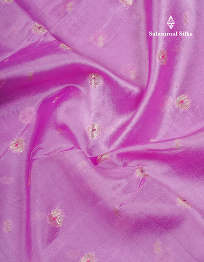 Beautiful Dark Magenta Handloom Banaras Menakari Work Raw Mango Silk Saree With Fancy Border