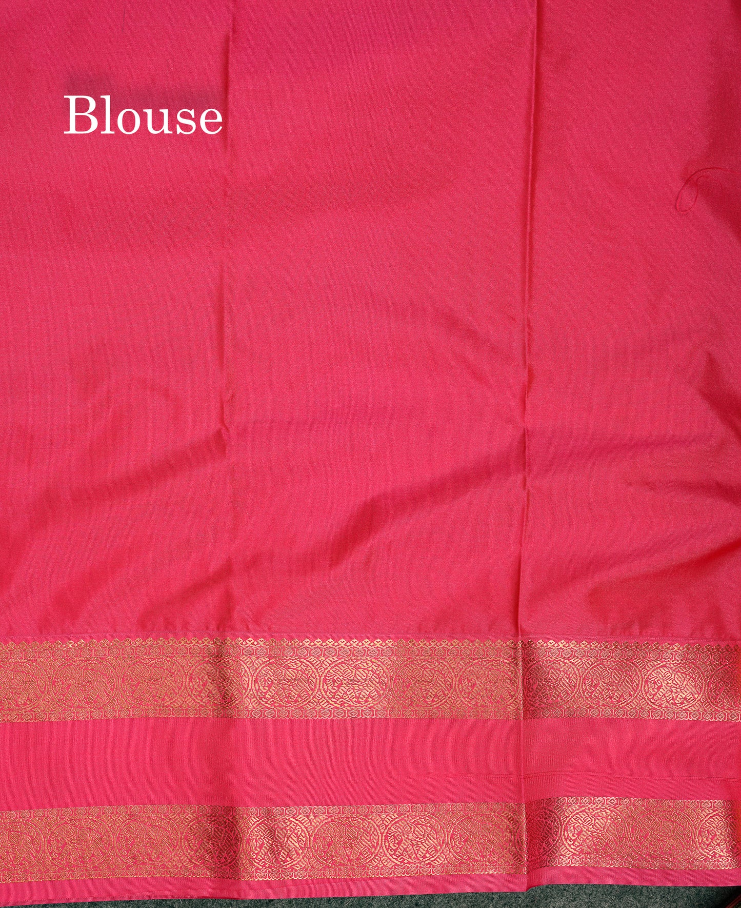Beautiful Peacock Blue Semi Silk Saree With Contrast Pink Traditional Rettapet Border
