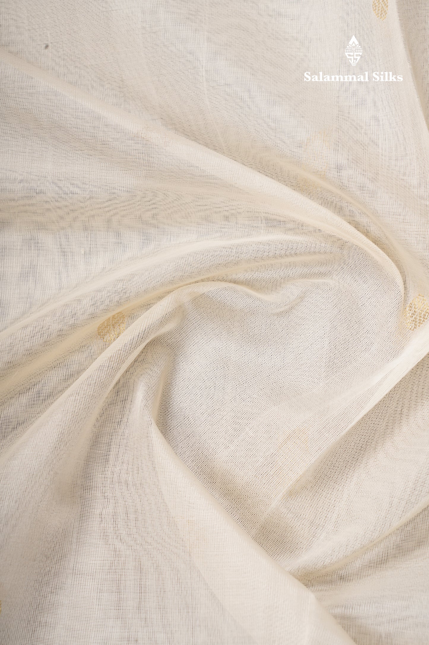 Half White Pure Silk Cotton Saree With Contrast Black Traditional Border
